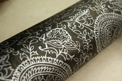 chocolate brown with silver print paper sheet