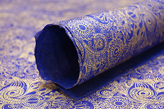 sapphire swirl lotka handmade paper