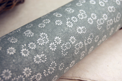 Silver daisy handmade paper print